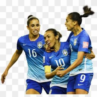 Rafaelle, Marta Vieira, Andressa Alves Render - Brazil Women's National Football Team Clipart