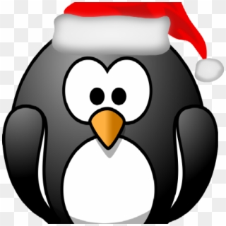 Penguin Clipart Black And White Christmas Penguin Clipart - Cartoon Penguin Png Transparent Png