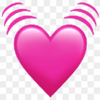 Emoji Sticker - Transparent Background Pink Heart Emoji Clipart