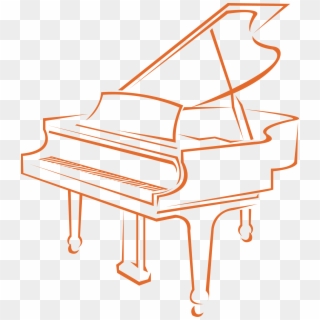 Clipart Piano Teaching Piano - Drawn Piano - Png Download