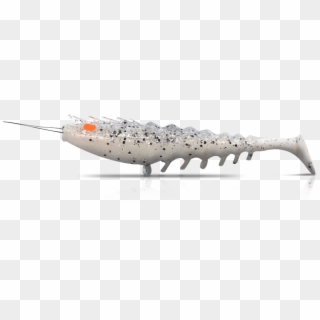 Prawn Paddle Tail 80mm White Lightning - Alligator Clipart