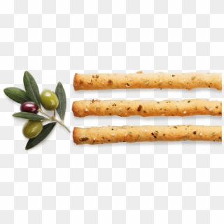 Oven Baked Breadsticks With Green And Black Olives - Mulino Bianco Breadstick Sfilati Tomato Clipart