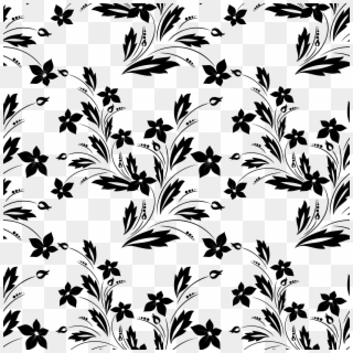 Big Image - Flower Bouquet Black And White Clipart