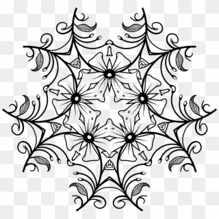 Flower Black And White Transparent Png Pictures - Art Design Black And White Png Clipart