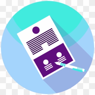 Pen And Paper Icon Transparent , Png Download - Circle Clipart