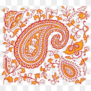 Of India Element Textile Floral Design Ethnic Clipart - Indian Prints - Png Download