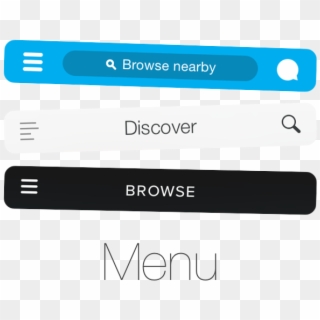 Burger Menu Web Design Clipart