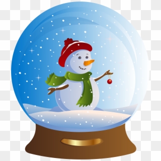 28 Collection Of Snowman Snow Globe Clipart - Snow Globe Clip Art - Png Download