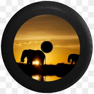 Jeep Wrangler Jl Backup Camera Silhouette Elephants Clipart