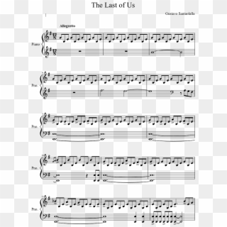 The Last Of Us Sheet Music Composed By Gustavo Santaolalla - Spartito Pianoforte Someone Like You Clipart