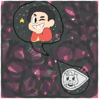 Steven Universe And Pearl Point - Cartoon Clipart