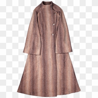 Copper Chevron Pattern Long Coat Flat - Overcoat Clipart