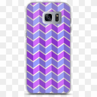Blue And Purple Chevron Pattern Samsung Case - Mobile Phone Case Clipart