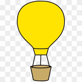 Yellow Balloon Clipart Yellow Hot Air Balloon Png Ctoxkx - Hot Air Balloon Clip Art Black And White Transparent Png
