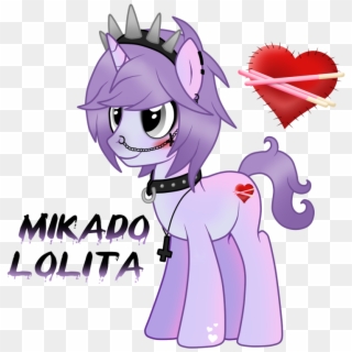Mikado Lolita The Pastel Gothic Pony - Mlp Pastel Goth Oc Clipart