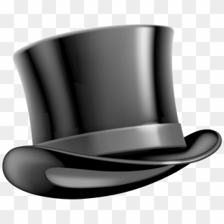 Top Hat Clipart Butterfly - Black Top Hat Png Transparent Png