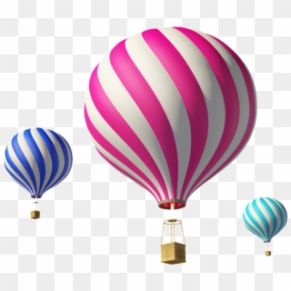 Three Hot Air Balloon Transparents Clipart