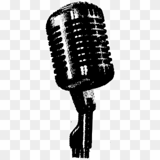This Free Icons Png Design Of Halftoned Microphone Clipart