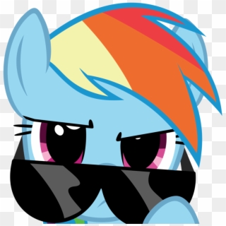 Dasduriel, Glasses, Looking At You, Pegasus, Pony, - Rainbow Dash Glasses Clipart