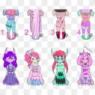 Alpaca Clipart Pastel Goth - Monster Girl Adopt - Png Download