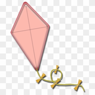 Kite Clipart Triangle - Pink Kite Clipart - Png Download