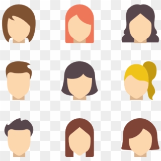 Hairstyles - Hair Styles Icons Clipart
