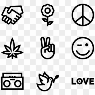 Hippies - Hippies Icon Clipart