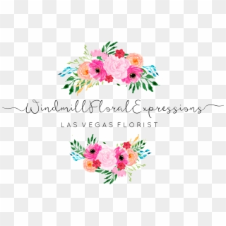 Windmill Floral Expressions - Floral Calligraphy Png Clipart