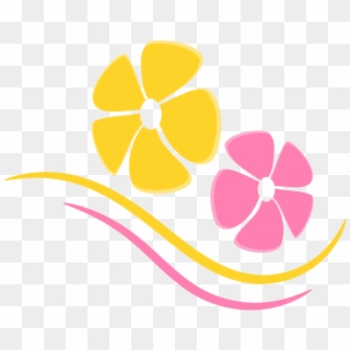 Tropical Flower Logo Element - Portable Network Graphics Clipart