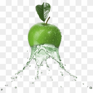 Scfruits Apple Greenapple Splash Water Fruit Food Ftest - B Lue Clipart