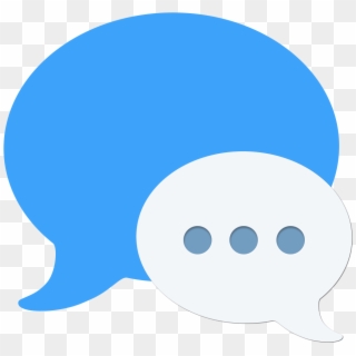 Imessage Bubble Png Clip Art Free Library - Cartoon Transparent Png