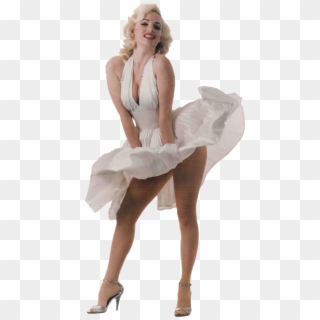 Marilyn Monroe Flowing Dress Clipart