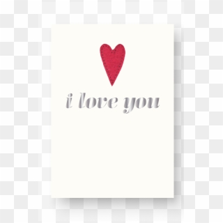 I Love You Foil Heart - Heart Clipart