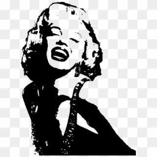 Marilynmonroe Monroe Celebrity Celebrities Shilouette Clipart