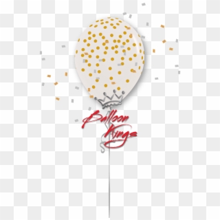 11in Clear Gold Dots - Earth Balloon Png Clipart