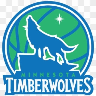 Retro Minnesota Timberwolves Logo Clipart