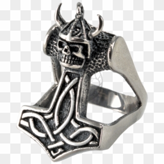 Thors Hammer Skull Viking Mjölnir 316l Stainless Steel Clipart
