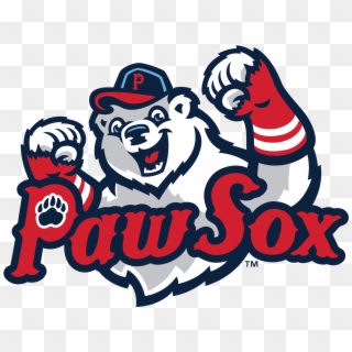 While The Old Logo Of The Minor League Baseball Club - Pawtucket Red Sox Logo Clipart