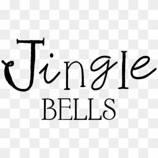 Whimsical Jingle Bells Wall Quotes™ Decal - Christmas Quotes Black And White Png Clipart