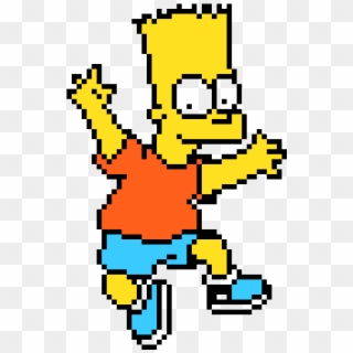 Bart Simpson - Minecraft Pixel Art Bart Simpson Clipart