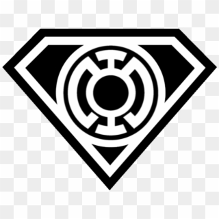 Superman Symbol Outline - Superman Blue Lantern Logo Clipart