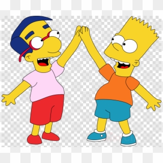 Bart Simpson And Milhouse Clipart Milhouse Van Houten - Bart Simpson And Milhouse - Png Download