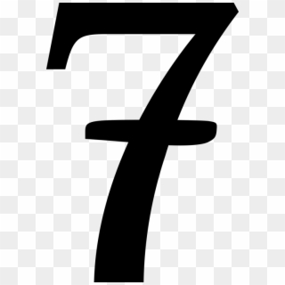7 Number Png Photo - 7 With A Line Through Clipart