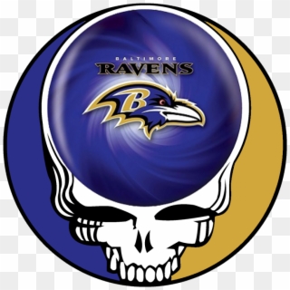 Baltimore Ravens Skull Logo Iron On Stickers Heat - Grateful Dead Logo Png Clipart