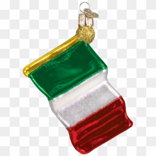 Old World Christmas Italian Flag Ornament - Italian Christmas Ornaments Clipart