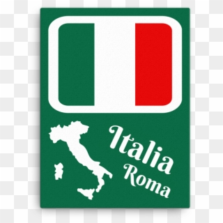 Italian Flag And Country 18 X 24 Canvas Wall Art - Cantina Montechiaro Clipart