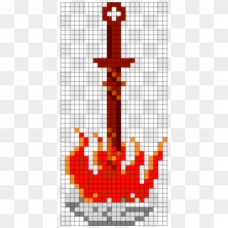 Dark Souls Bonfire Perler Bead Pattern / Bead Sprite - Minecraft Dark Souls Pixel Art Clipart