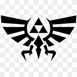 The Legend Of Zelda Clipart Black And White - Triforce Eagle - Png Download