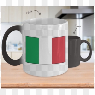 Italian Flag Color Changing Mug - Taza Magica Para Mama Clipart