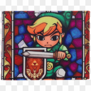 Link And Zelda Stained Glass Clipart